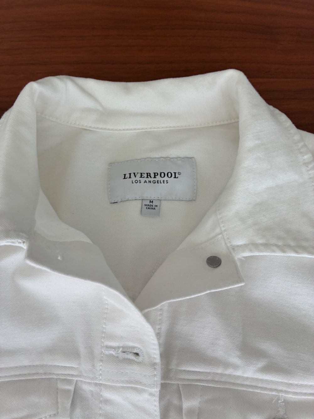 Liverpool White Stretch Denim Jacket NWT Medium - Picture 4 of 10